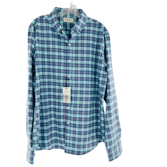 Savannah Other - Savannah Button-Down Blue/Pink Plaid Tencel Blend Soft Shirt Men's Size XL